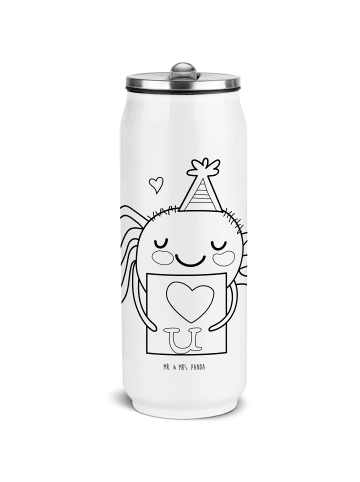 Mr. & Mrs. Panda Schul Trinkflasche Spinne Agathe Brief ohne Spruch in Weiß