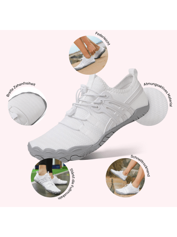 DOTALES BalanceStep Barfußschuhe in  Weiss 39