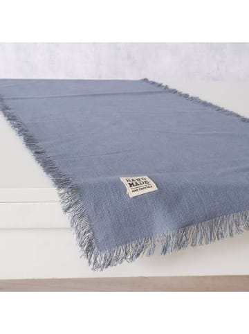 Boltze Tischläufer aus Baumwolle LENEA in Blau, (B) 40 x (L) 140 cm
