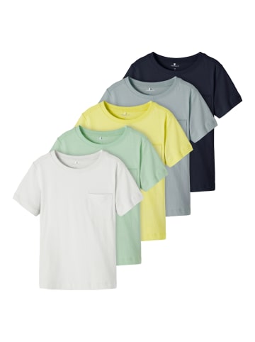 name it 5er Pack kurzarm Oberteil versch. Farben in Mehrfarbig
