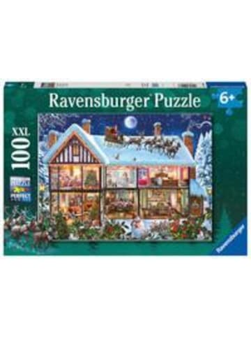 Ravensburger Weihnachten zu Hause | Anzahl Teile: 100, Maße (B/H): 49 x 36 cm, XXL Puzzle,...