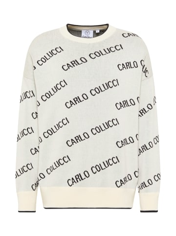 Carlo Colucci Strickpullover Daves in Weiß