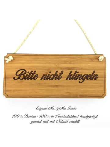Mr. & Mrs. Panda Wegweiser Bitte nicht klingeln mit Spruch in Keine Angabe