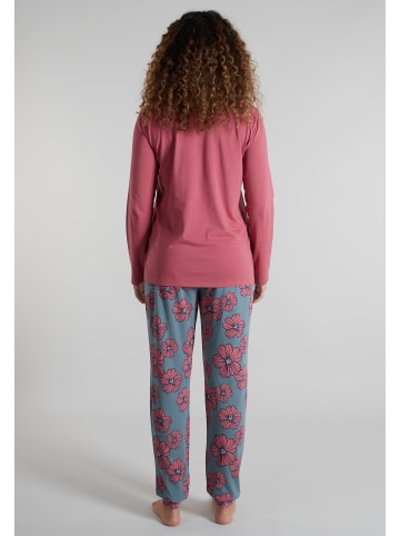 Götzburg Pyjama Marbella in rot-mittel-Allover