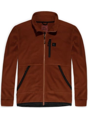 Vintage Industries Fleecejacke/Fleecepullover in Braun