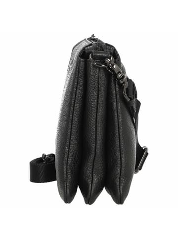 Mandarina Duck Mellow Leather - Umhängetasche 28 cm (almond) in nero