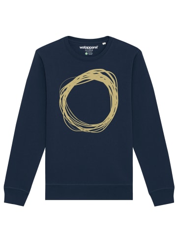 wat? Apparel Sweatshirt Kreis in Dunkelblau