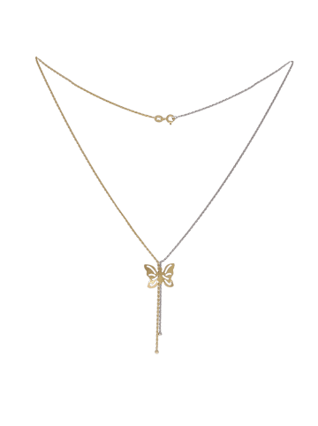 Luxxos Collier "Schmetterling  45 cm 375 GG" in Gold