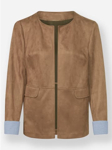 WITT WEIDEN Lederimitat-Blazer in camel