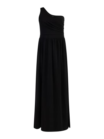 faina One-Shoulder Maxikleid in Schwarz