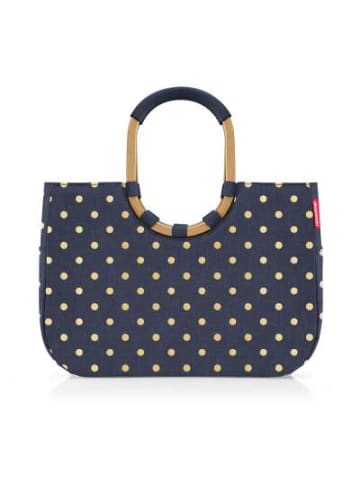 Reisenthel Loopshopper L frame metallic dots blue in blau
