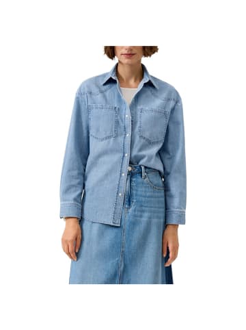 S.OLIVER RED LABEL Langarmbluse in Blau