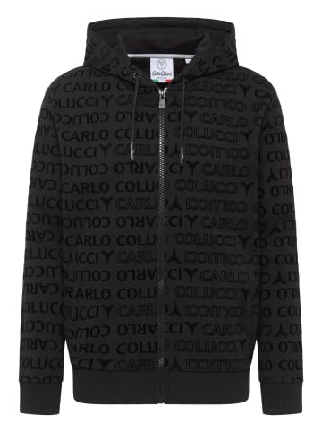 Carlo Colucci Sweatjacke Di Vito in Schwarz
