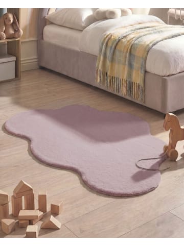 Beliani Schaffell PARSON in Violett - (W) 120 x (L) 80 cm