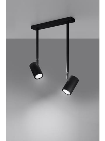 Nice Lamps Deckenleuchte JONES 2 Schwarz (L)30cm (B)10cm (H)43cm