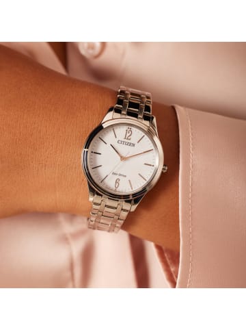 Citizen Stahl Quarzuhr Citizen Silber