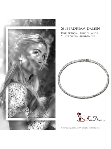 SilberDream 925 Sterling Silber Damen, Herren SilberDream Armbänder Vierkant-Form ca. 19cm
