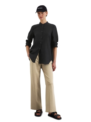 Marc O'Polo A-Shape-Leinenbluse regular in Schwarz