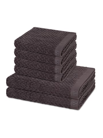 Ross 4 X Handtuch 2 X Duschtuch im Set Harmony in Graphit
