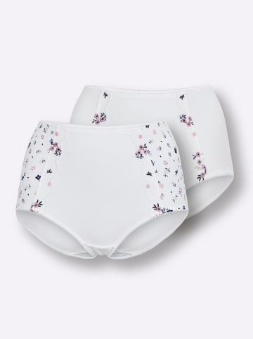 WITT WEIDEN Taillenslip in weiß-mauve + weiß