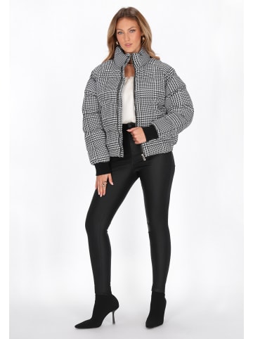 faina Women Jacket in black white