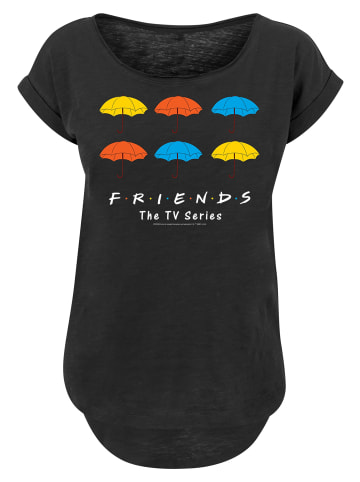 F4NT4STIC Long Cut T-Shirt FRIENDS Bunte Regenschirme in schwarz