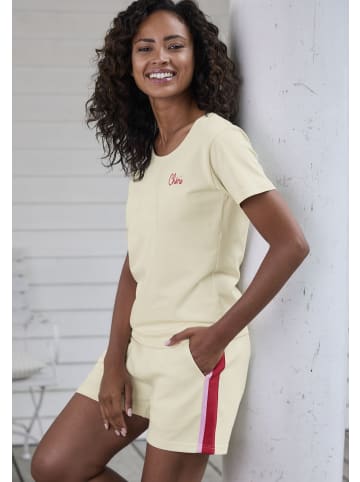 Vivance Kurzarmshirt in creme, rot