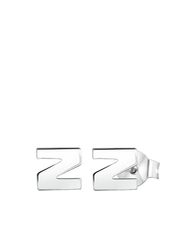 Lucardi 925 Silber Ohrringe "Buchstabe Z"