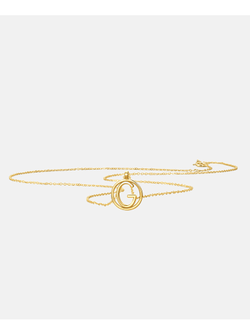 Diamant L'éternel Kette aus 375 Gelbgold Buchstabe G