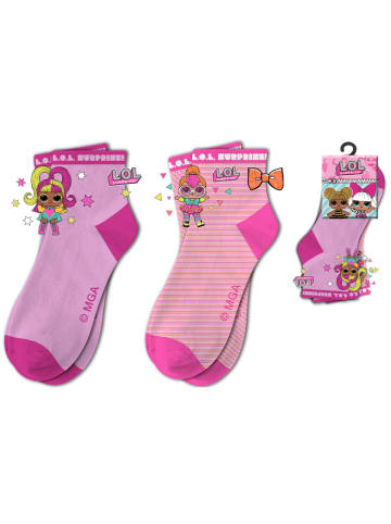 L.O.L. Surprise Socken 2er-Pack Bunte und bequeme Socken für Mädchen in Rosa