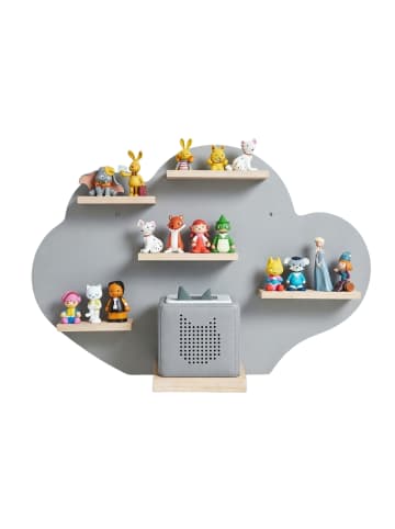 relaxdays Toniebox Regal "Wolke" in Grau - (B)61 x (H)40 x (T)17 cm