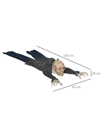 HOMCOM Halloween-Dekoration-45L x 20B x 159Hcm-Mehrfarbig
