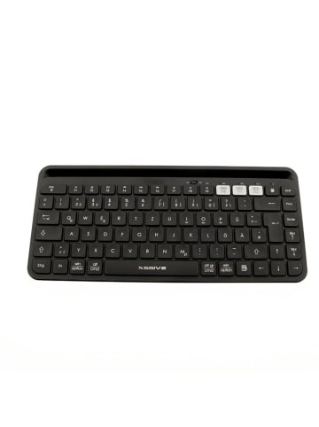 COFI 1453 Kabellose Bluetooth Tastatur QWERTY in Schwarz