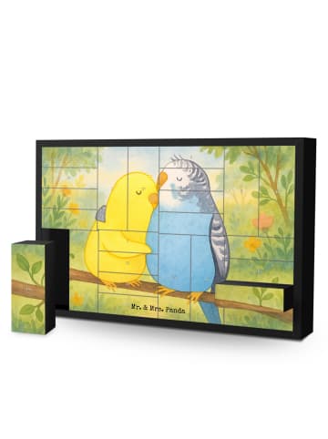 Mr. & Mrs. Panda Adventskalender Wellensittich Liebe Design ohne... in Weiß