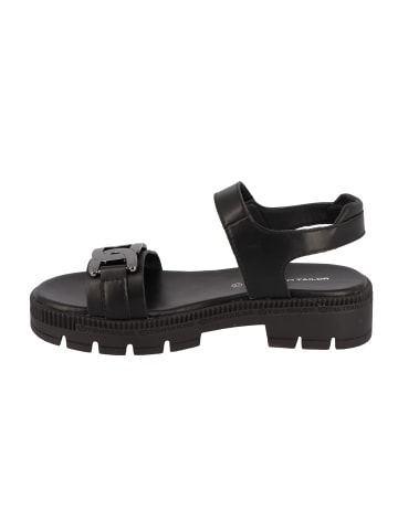 Tom Tailor Riemchensandalen in Schwarz