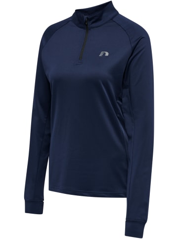 Newline Reißverschluss Sweatshirt Raglanärmel Women's Core Damen in BLACK IRIS