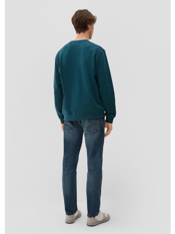 s.Oliver Sweatshirt in 69D1_dunkles türkis