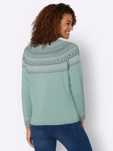 WITT WEIDEN Norwegerpullover in mint-gemustert
