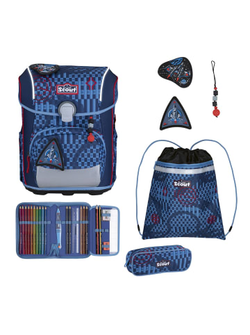 Scout Neo Exklusiv Safety Light Schulranzen-Set 5-teilig in Space Explorer