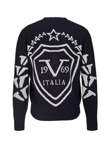 19V69 Italia by Versace Cardigan Cristiano in blau