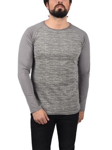 !SOLID Langarmshirt in grau