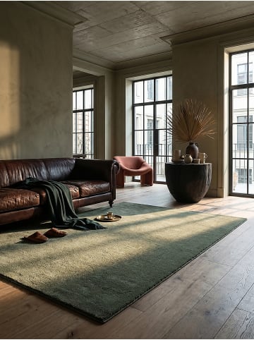 KADIMA DESIGN Teppich Hochflor einfarbig, rutschhemmend und fußwarm