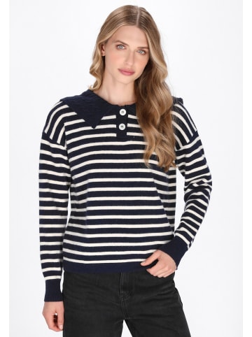 DreiMaster Vintage Women Sweater in navy offwhite
