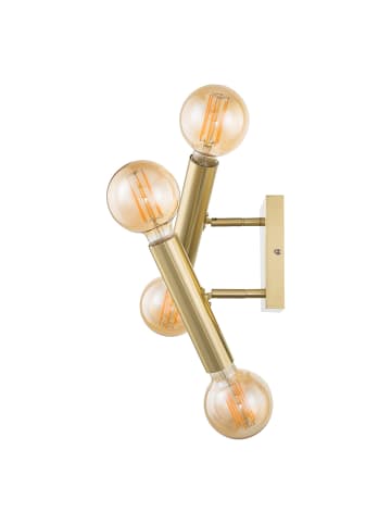 home24 Wandleuchte Lujan in Messing