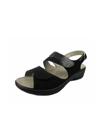 Solidus Komfort Sandalen in Schwarz