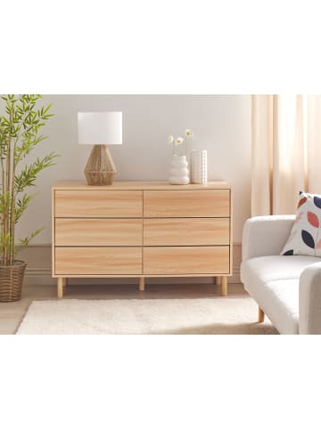 Beliani Kommode SHARPE in Braun - (W) 120 x (H) 74 x (L) 40 cm