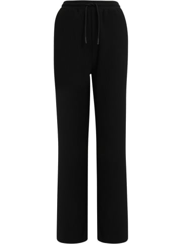 DEF Stoffhose "Pleat Pants" in Schwarz