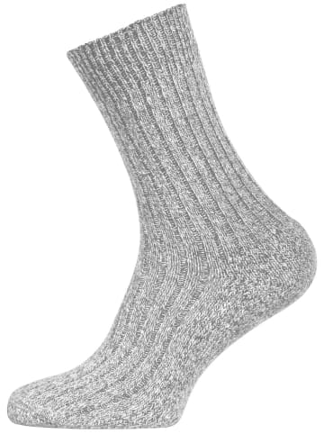 Cotton Prime® Norweger – Woll-Socken 6 Paar in Grau