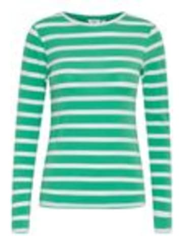 b. young Langarm-Shirt BYPAMILA Slim fit in Ming Green Mix