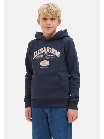 JACK & JONES Junior Hoodie 'Ari Branding' in dunkelblau